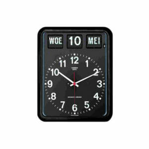 Kalenderklok Twemco BQ-12 - zwart