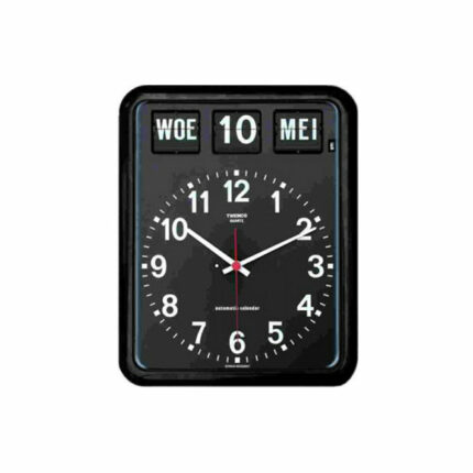 Kalenderklok Twemco BQ-12 zwart ST644102