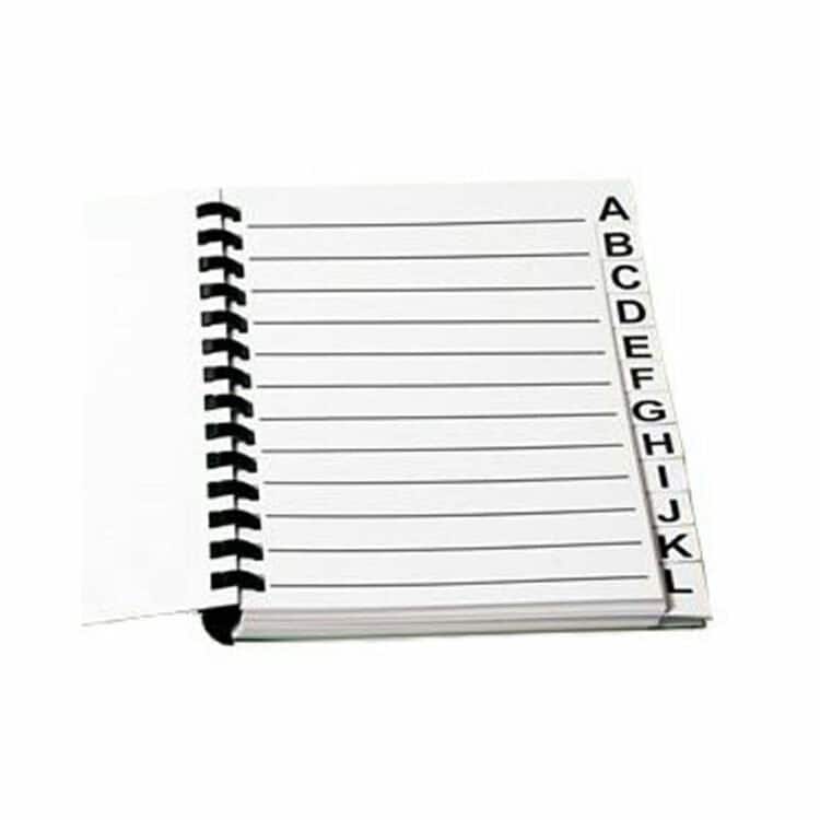 grootletter Adressen / Telefoonboek A5 ST42007