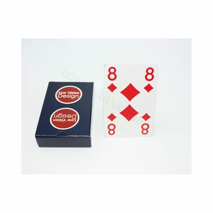 Extra Visible speelkaarten Low Vision Design ST694630