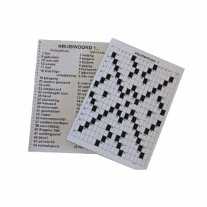 Grootletter Kruiswoordpuzzel 3 ster