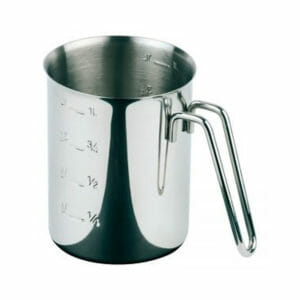 RVS maatbeker - voelbare aanduiding