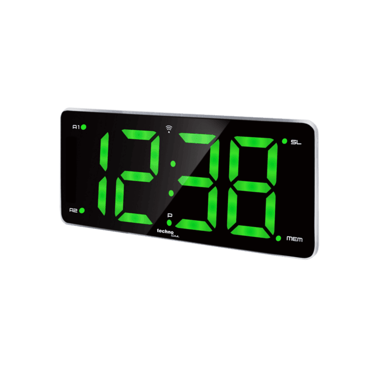 Wekkerradio groen display atoomgestuurd