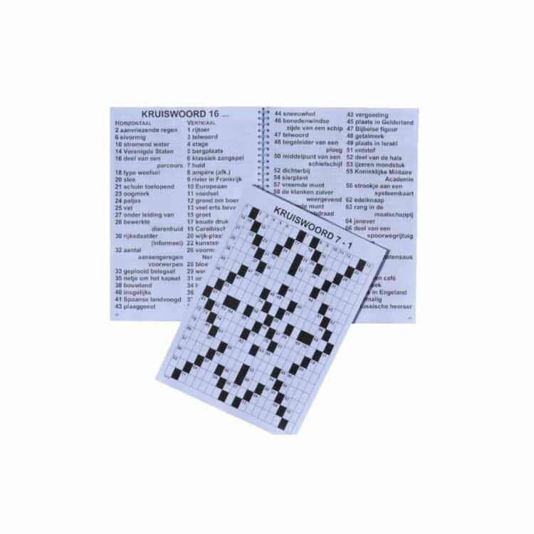 Grootletter Kruiswoordpuzzel 2 ster