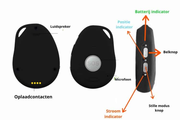 Alarmknop Amigo zwart - Afbeelding 2