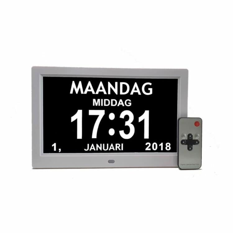 Digitale dagklok 25 cm
