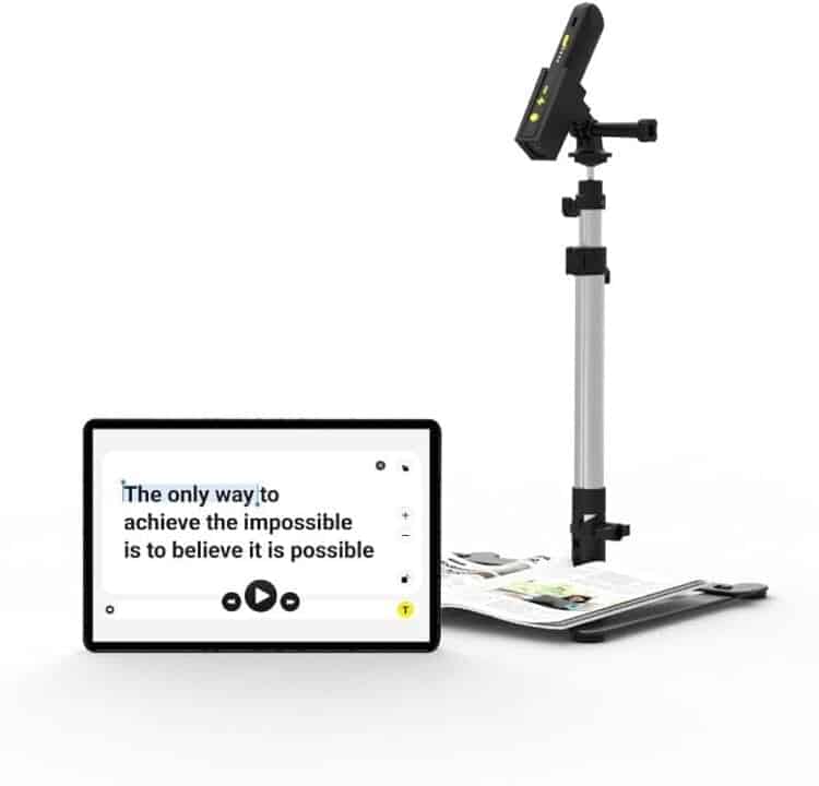 Orcam Read 3 in gebruik