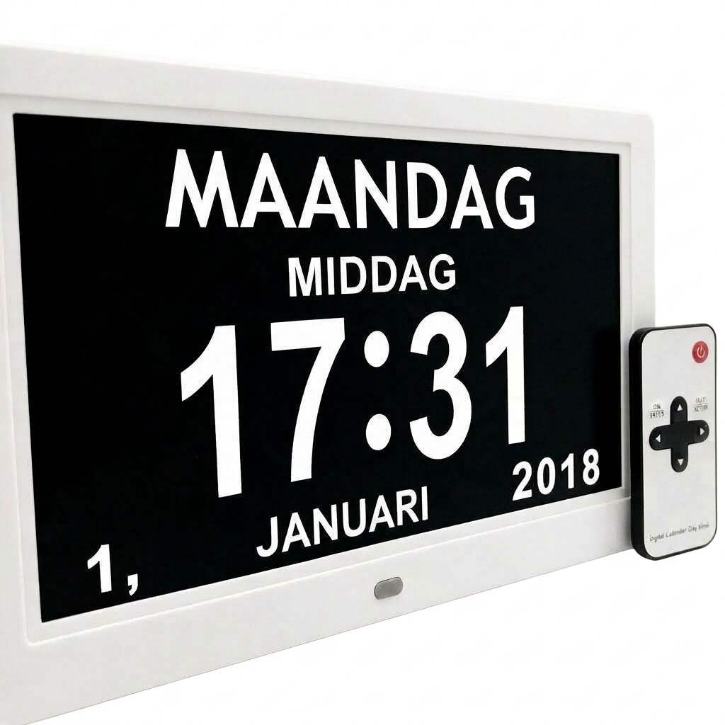 Digitale dagklok - 25 cm - Afbeelding 3