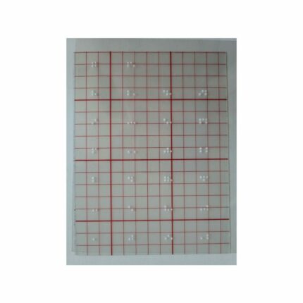 Stickervel braille alfabet