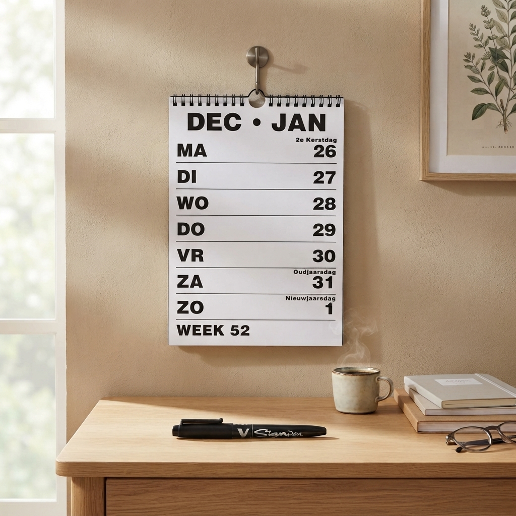 Grootletter Weekkalender A4 - Afbeelding 3