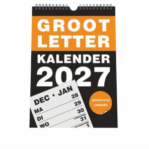 Grootletter Weekkalender A4