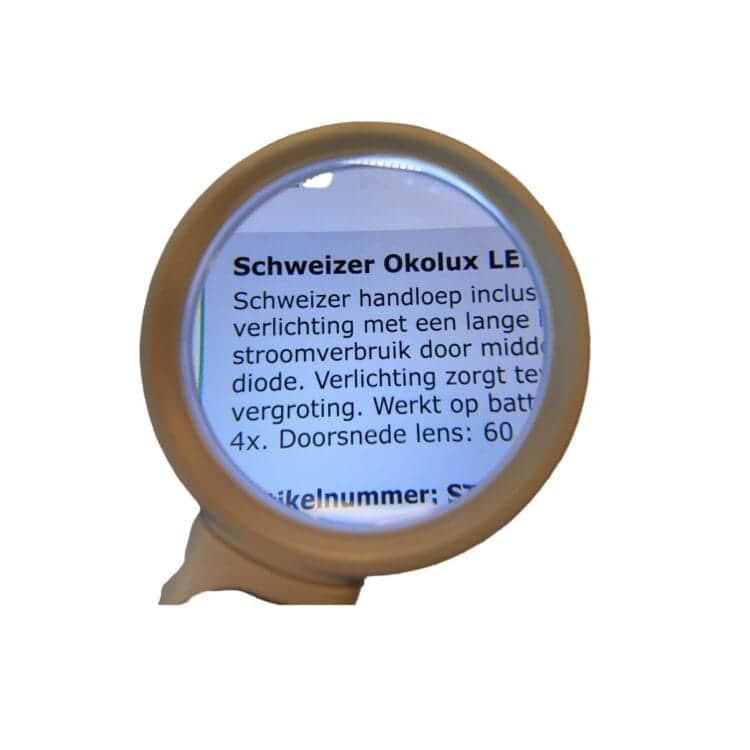 Handloep met 3 lenzen