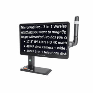 MirrorPad Pro - loep met spraak - screen mirroring