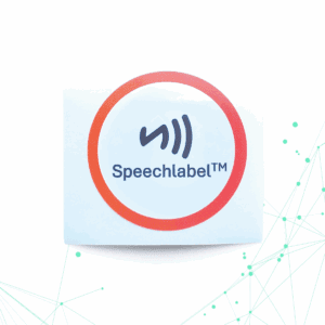 Spraaklabel NFC sticker - 25 stuks