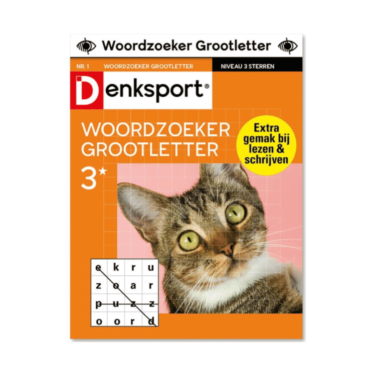 Denksport Grootletter Woordzoeker